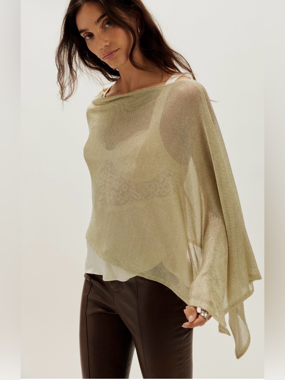 Free People Midnight Poncho. NWT. Bronze